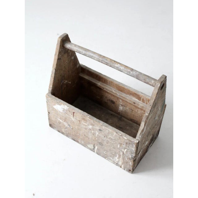 Vintage Wooden Trug Toolbox For Sale - Image 11 of 13