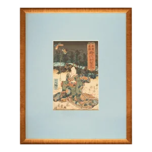 Edo Era Utagawa Kunisada Woodblock Print, C. 1860