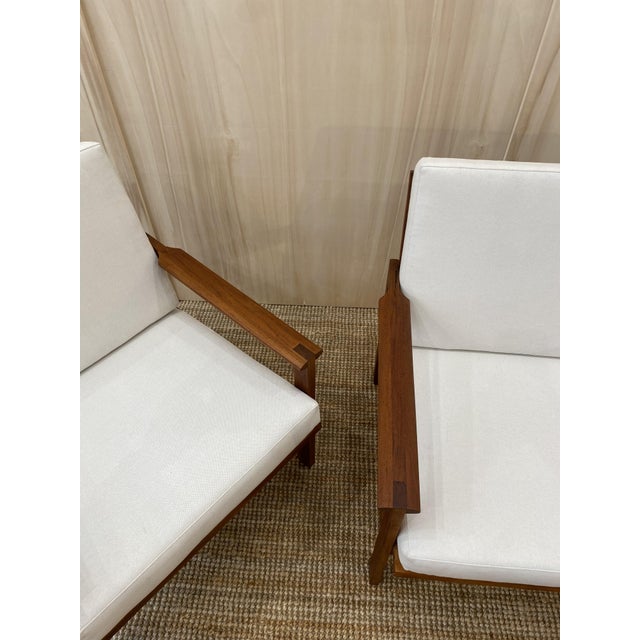 Set of Teak Lounge Chairs by Illum Wikkelsø for Eilersen Møbler, 1960s For Sale - Image 3 of 17