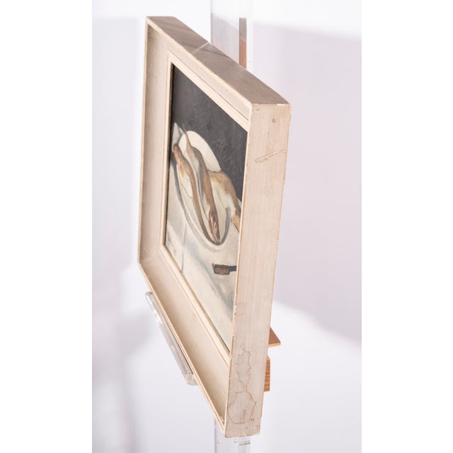 Edouard Arthur, Freshwater Fish on a White Plate, Oil on Canvas For Sale - Image 8 of 11