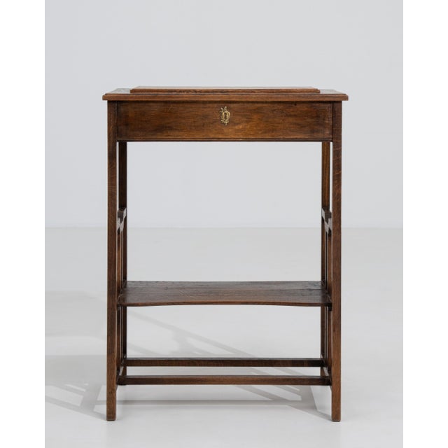 French Art Nouveau Side Table, Wood Construction, Circa 1900 France Early 1900s For Sale - Image 15 of 17