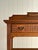 Antique Quarter Sawn Oak Console Table With Carved Gallery Back For Sale - Image 4 of 17
