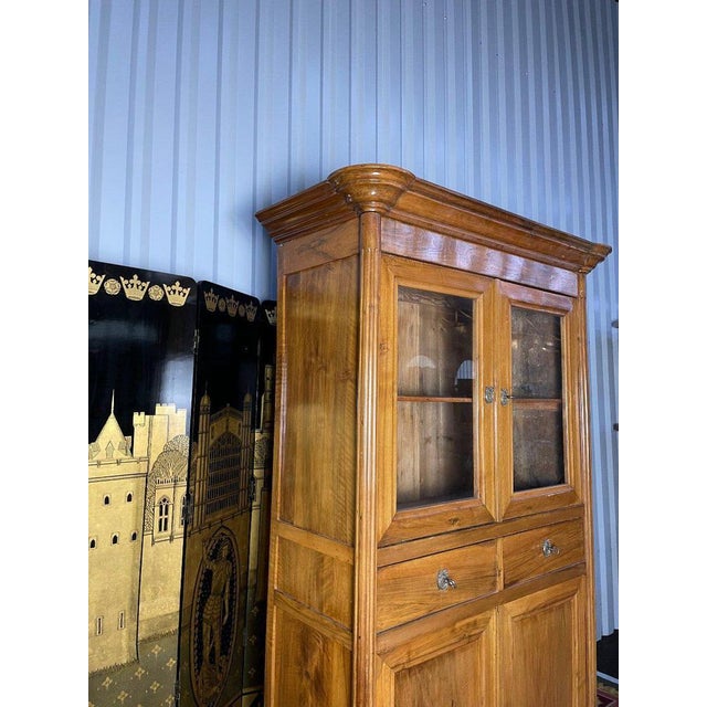 High Louis XVI Buffet in Blond Walnut For Sale - Image 11 of 13