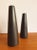 These geometric vases were designed by Jan Bontjes van Beek. They feature a black matte glaze. The smaller vase measures H...