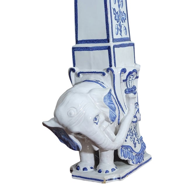 Meiselman Imports 1960s Meiselman Imports Italy Elephant and the Obelisk Ceramic Objet d'Art For Sale - Image 4 of 11