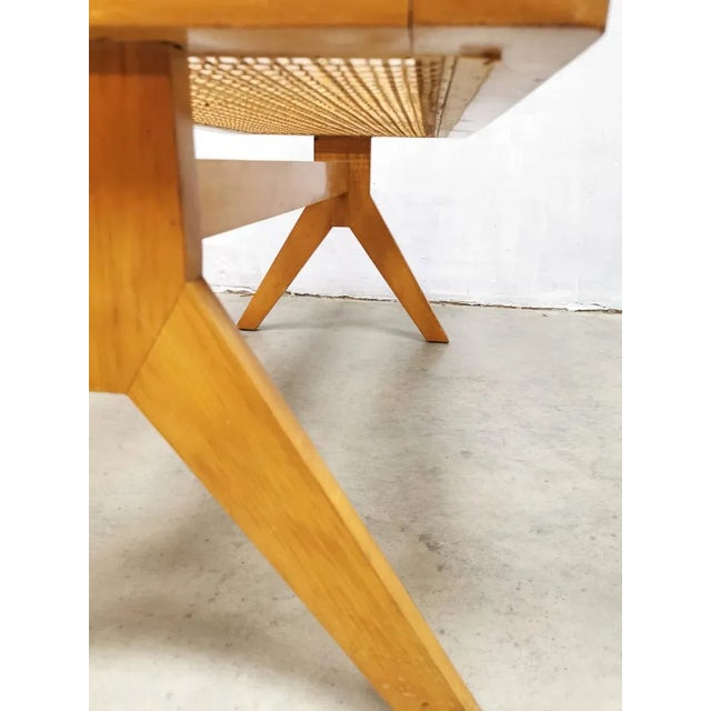 Mid-Century Webbing Coffee Table, 1950s For Sale - Image 4 of 5