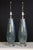 Blue Mid 20th Century Mezza Murano Style Aqua Frost Lamps - a Pair For Sale - Image 8 of 14