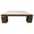 Copper and Travertine Coffee Table from Belgochrom, 1970s For Sale - Image 9 of 9