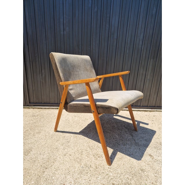 Mid-Century Modern Vintage Scandinavian Armchair, 1960s For Sale - Image 3 of 13
