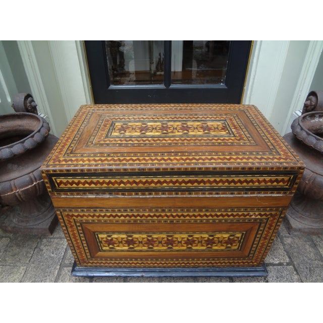 Antique Moroccan Coffer, Trunk or Box For Sale - Image 12 of 13