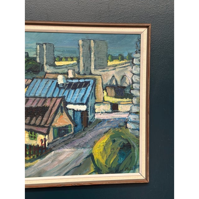 Mats Ahlberg, Northern District, Visby, 1960s, Oil on Panel, Framed For Sale - Image 9 of 18