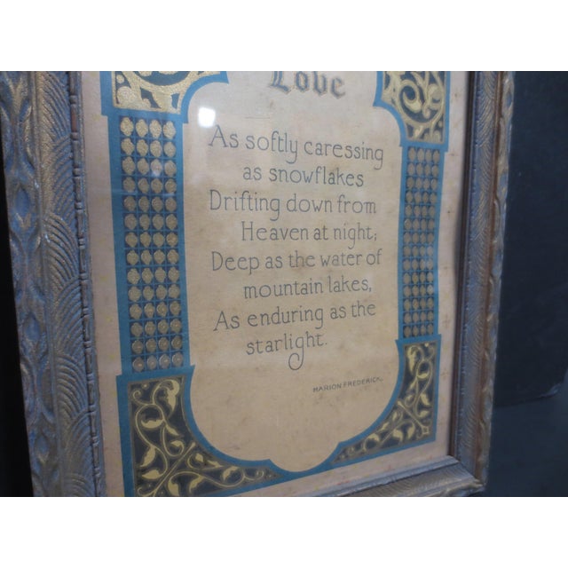 1920s Art Deco Art Print of Poem of Mother Love For Sale - Image 5 of 5
