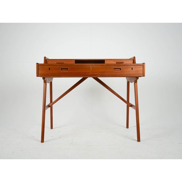 Vintage Teak Desk by Arne Wahl Iversen for Vinde Møbelfabrik, 1960s For Sale - Image 10 of 17