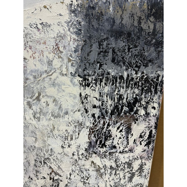 Monumental Abstract Painting With Heavy Impasto by Thomas George For Sale In Philadelphia - Image 6 of 13