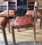 Wood Mid Century Anglo Indian Style Decoupage Wood Dining Chairs With Patterned Paper and Lacquered Overlay For Sale - Image 7 of 16