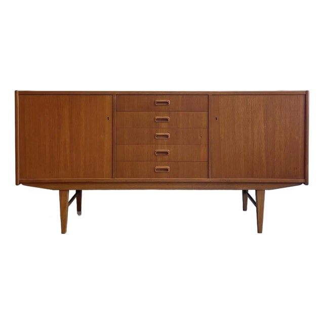 1950s Vintage Teak Sideboard For Sale
