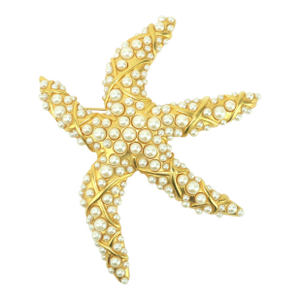 Karl Lagerfeld Large Starfish Brooch, 1980's