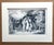 American Vintage 1939 Print in 11x14 Mat, Ready to Frame: Charles Locke, "The Terrace" For Sale - Image 3 of 3