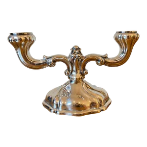 Vintage 2-Arm Sterling Silver Candelabra, Made in Germany, Lutz & Weiss