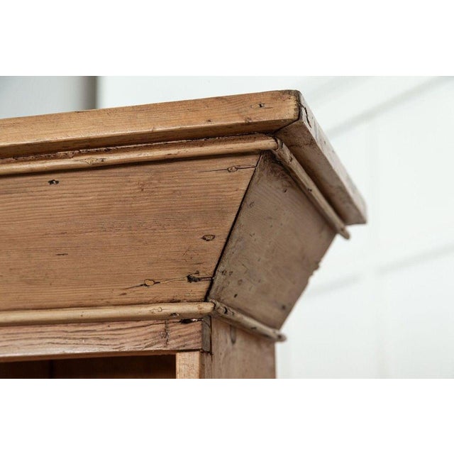 Large 19th Century English Pine Vernacular Dresser, 1870s For Sale - Image 12 of 14