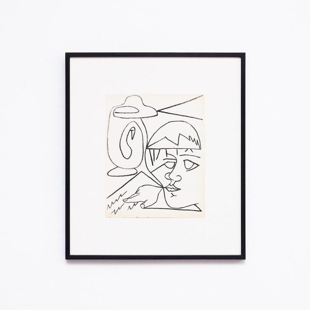 Modern Françoise Gilot, The Reader, 1951, Lithograph, Framed For Sale - Image 3 of 10