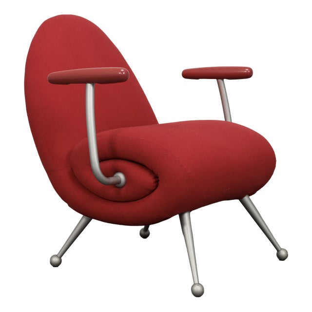 Chiocciola Lounge Chair by Roberto Semprini for Arredaesse, 1994 For Sale