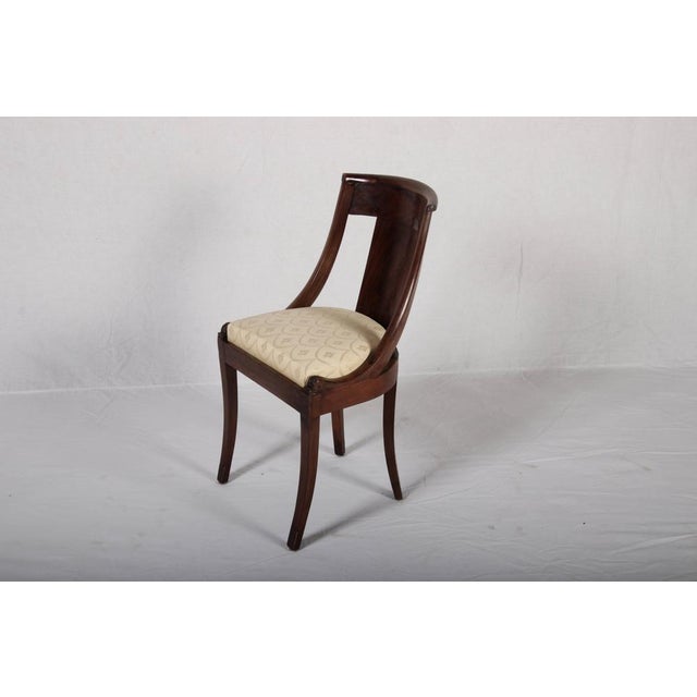 Antique Gondola Chairs in Mahogany, 1830, Set of 4 For Sale - Image 13 of 18
