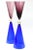 Modern Vintage Seguso for Oggetti Monumental Murano Italian Glass Sculptures or Vases Pair of Purple, Royal Blue For Sale - Image 3 of 11