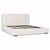 Soft micro boucle upholstered king size bed frame in a fresh modern ivory tone. Beautiful in a variety of interior styles...