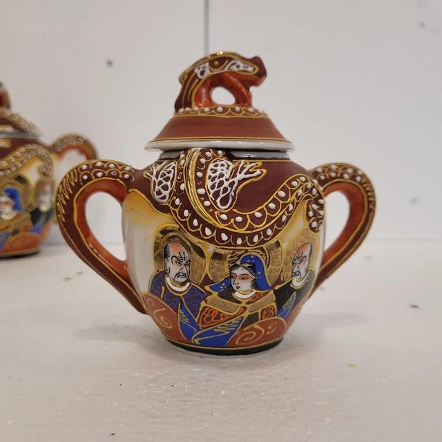 Coffee or Tea Cups in Satsuma Porcelain, 1930s, Set of 15 For Sale - Image 6 of 18