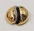Modern 1980s Courreges Paris Goldtone Black Enamel & Clear Rhinestone Brooch For Sale - Image 3 of 8