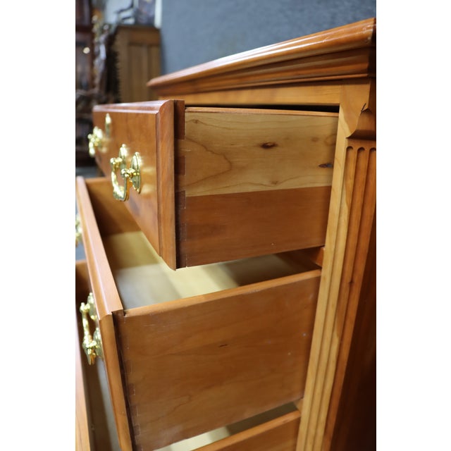 Wood Pair of Harden Cherry Three Drawer Nightstands For Sale - Image 7 of 16