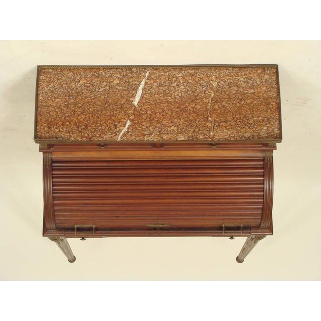 Louis XVI Style Cylinder Desk For Sale - Image 9 of 10