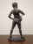 After Auguste Moreau, Statue Of A Boy with A Flute, Bronze For Sale - Image 9 of 11