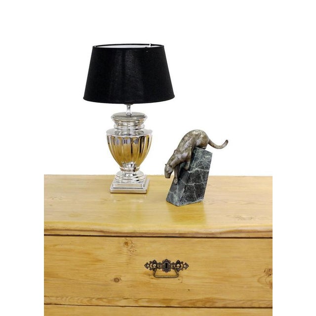 Art Deco Style Sneaking Panther Sculpture, Dark Bronze For Sale - Image 6 of 7