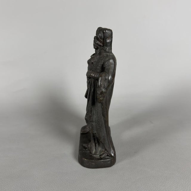 Antique Bronze of Dante Alighieri and Beatrice, 19th Century For Sale - Image 3 of 12