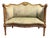Louis XVI Style Carved Giltwood and Green Velvet Sofa For Sale