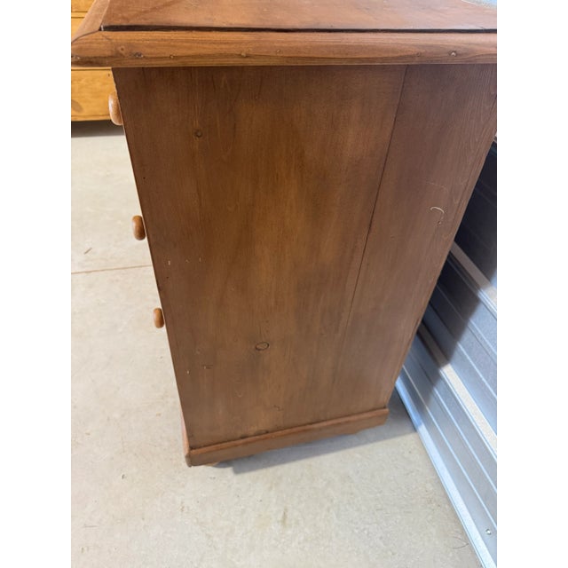 Brown Antique Pine Two Over Two Drawers - Chest of Drawers From England For Sale - Image 8 of 18