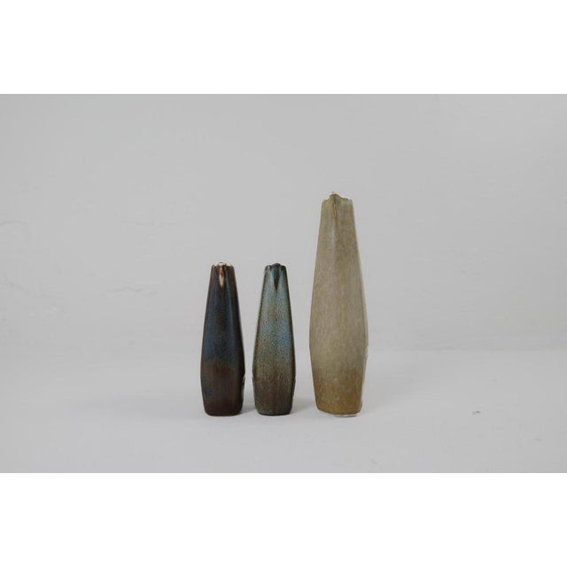 Ceramic Mid-Century Modern Ceramic Vases attributed to Gunnar Nylund for Rörstrand, Sweden, 1950s, Set of 3 For Sale - Image 7 of 17