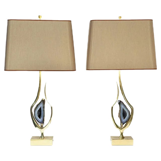 Sculptural Table Lamps by Willy Daro, 1978, Set of 2 For Sale