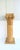 A substantial solid oak column pedestal stand with carved Corinthian capital, in the Greco‑Roman style, circa late‑20th...