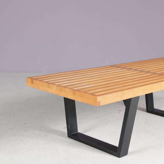 Brown Bench in the style of George Nelson, The Netherlands, 1970s For Sale - Image 8 of 16
