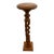 Vintage Plant Stand Tall Table Barley Twist Pedestal Column Round Top Walnut For Sale