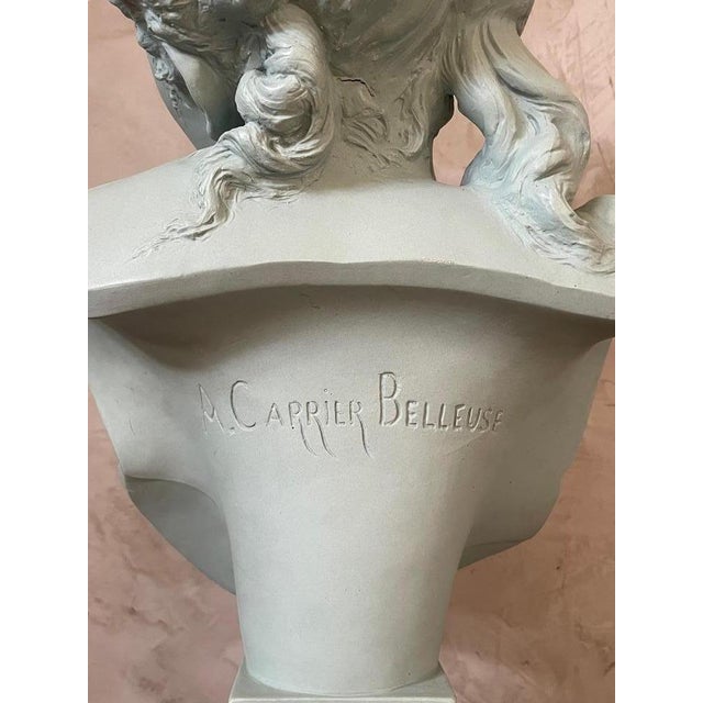 Antique Woman Bust in Terracotta, 1850s For Sale - Image 13 of 18