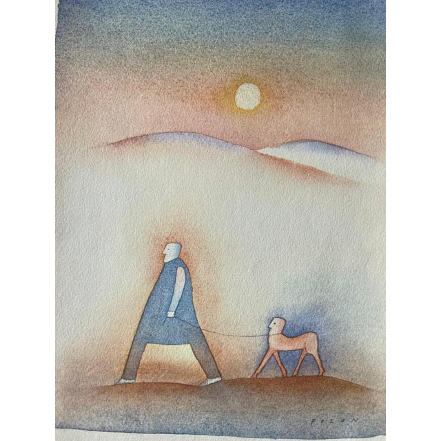 Jean-Michel Folon, La promenade, Etching For Sale - Image 7 of 7