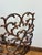 Brown Vintage Ornate Spanish Style Cast Iron Fireplace Screen For Sale - Image 8 of 13