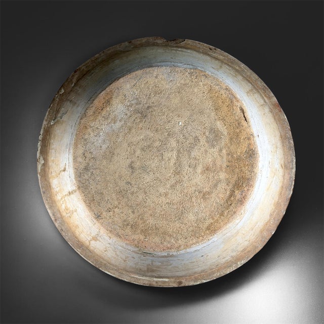 Large Antique Granada Green Majolica Bowl, 1700s For Sale - Image 3 of 11