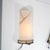Pair of Resin Faux Marble Demilune Wall Sconces For Sale - Image 4 of 14