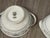Metal 1960s Noritake “Colburn” Cream & Sugar Set – White, Silver & Blue Floral, Japan For Sale - Image 7 of 12