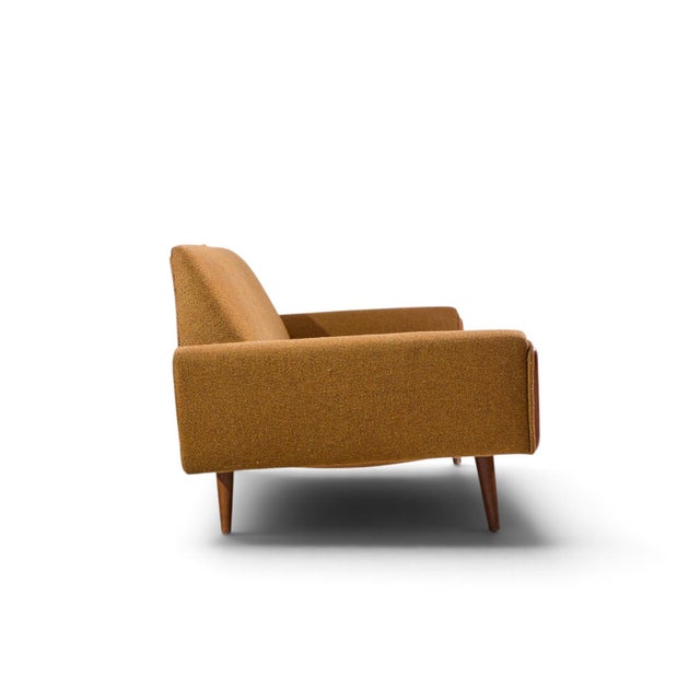 Brown Adrian Pearsall for Craft Associates Mid Century Walnut Gondola Sofa For Sale - Image 8 of 9